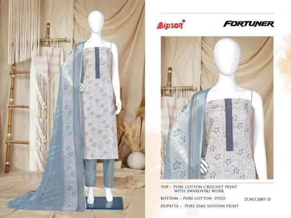 Bipson Fortuner 2087 Exclusive Designer Dress Material Collection